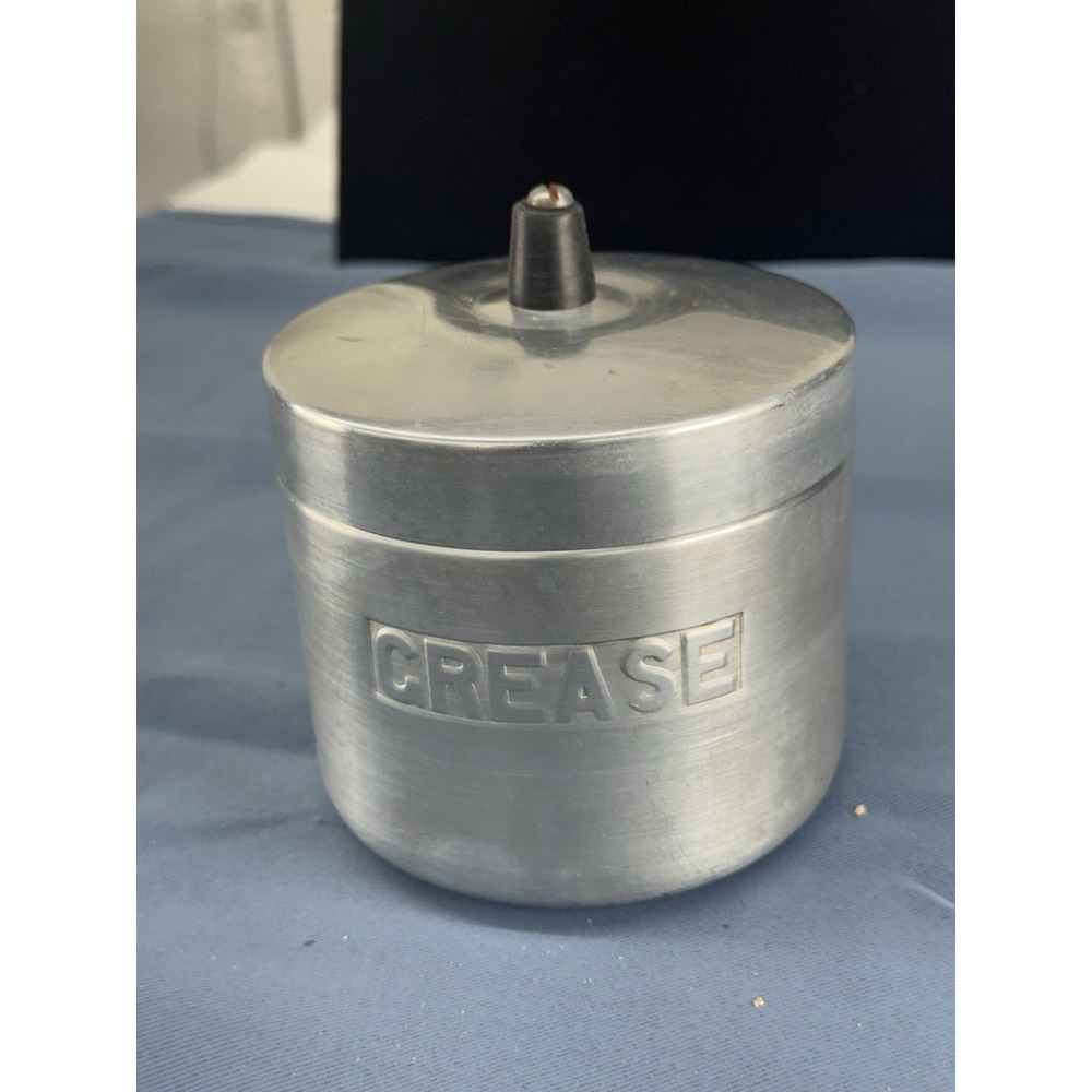 Vintage Century Aluminum Bacon Grease Canister with Lid  Made In USA
